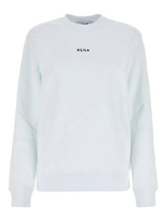 Micro Logo Sweatshirt White - MSGM - BALAAN 1