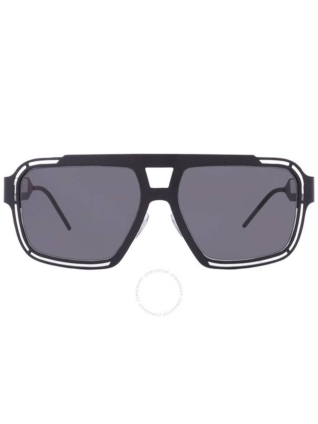 Dolce and Gabbana Dark Grey Navigator Men's Sunglasses DG2270 327687 57 - DOLCE&GABBANA - BALAAN 1