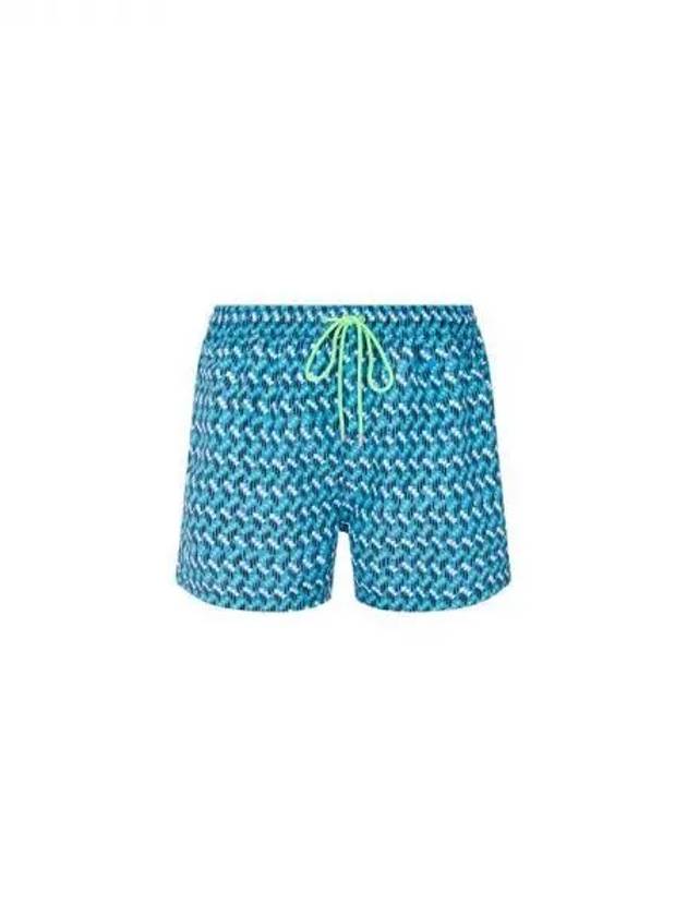 Geometric pattern swim shorts blue 270861 - PAUL SMITH - BALAAN 1