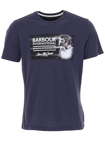 Legend Printing Short Sleeve T-Shirt Navy - BARBOUR - BALAAN 1