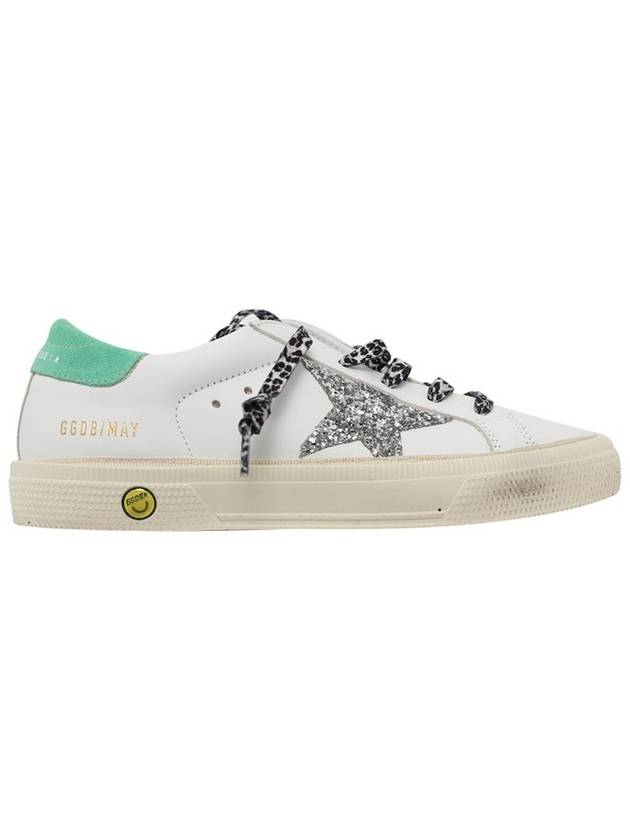 Kids May Green Tab Low Top Sneakers White - GOLDEN GOOSE - BALAAN 1