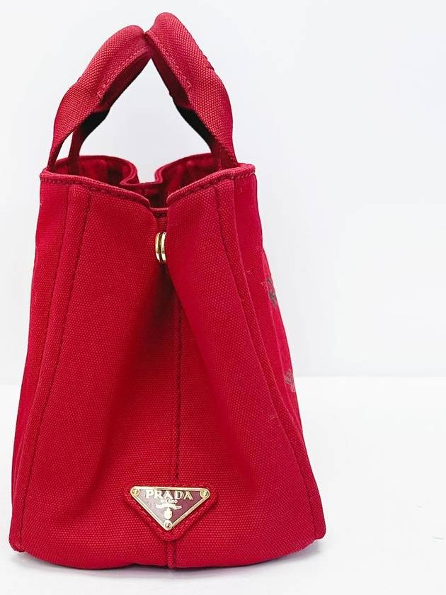 Red Canapa Canvas Tote Bag 4VPRB23148 - PRADA - BALAAN 10