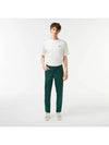 Men's slim fit 5 pocket pants deep green - LACOSTE - BALAAN 2