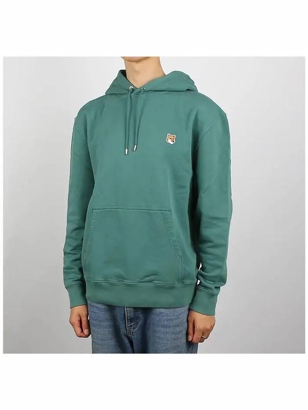 Fox Head Patch Regular Hoodie Teal Grey - MAISON KITSUNE - BALAAN 3