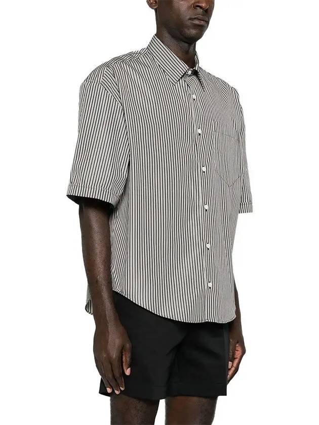 24 Boxy Fit Short Sleeve Shirt HSH216 CO0066 0013 - AMI - BALAAN 4