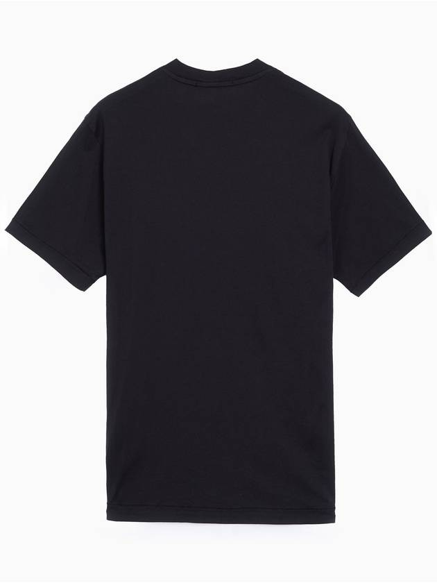 Logo Patch Short Sleeve T-Shirt Black - STONE ISLAND - BALAAN 3