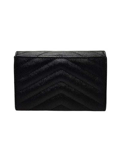 414404 Monogram Envelope Gold Logo Card Business Wallet - SAINT LAURENT - BALAAN 2