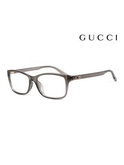 Eyewear Three Stripes Horn Rim Rectangle Eyeglasses Grey - GUCCI - BALAAN 2