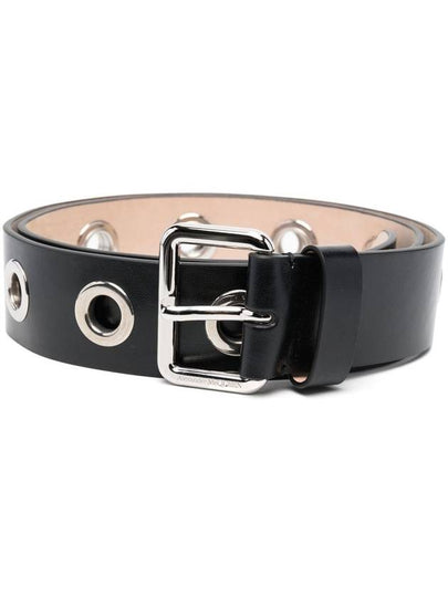 23 ss EYELETS Leather Belt 7266111AALV1000 B0710240817 - ALEXANDER MCQUEEN - BALAAN 2