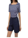 Pleneuf Square Neck Sailor Short Sleeve T-Shirt Marine Neige - SAINT JAMES - BALAAN 2