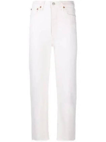 70S Stove Pipe Pants Vintage White 1933WSTV27VINTAGEWHITE 1239543 - RE/DONE - BALAAN 1