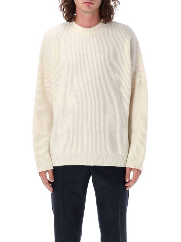 ribbed knit top white - GOLDEN GOOSE - BALAAN 2