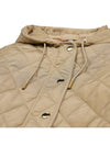 Diamond Quilted Hoodie Padding Archive Beige - BURBERRY - BALAAN 9