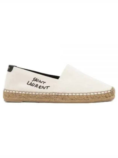 Women's Monogram Canvas Espadrilles Beige - SAINT LAURENT - BALAAN 2