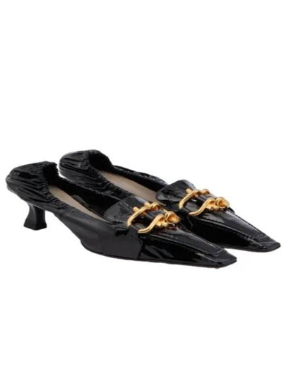 Madame Patent Leather Pumps Heel Black - BOTTEGA VENETA - BALAAN 2