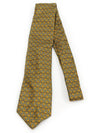 900 HA 100 silk olive green patterned tie - HERMES - BALAAN 4