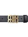 Logo Buckle Leather Belt Black - MIU MIU - BALAAN 8