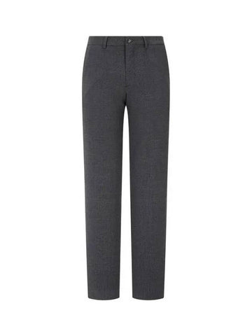 PS stretch textured waffle pants dark gray 270145 - PAUL SMITH - BALAAN 1