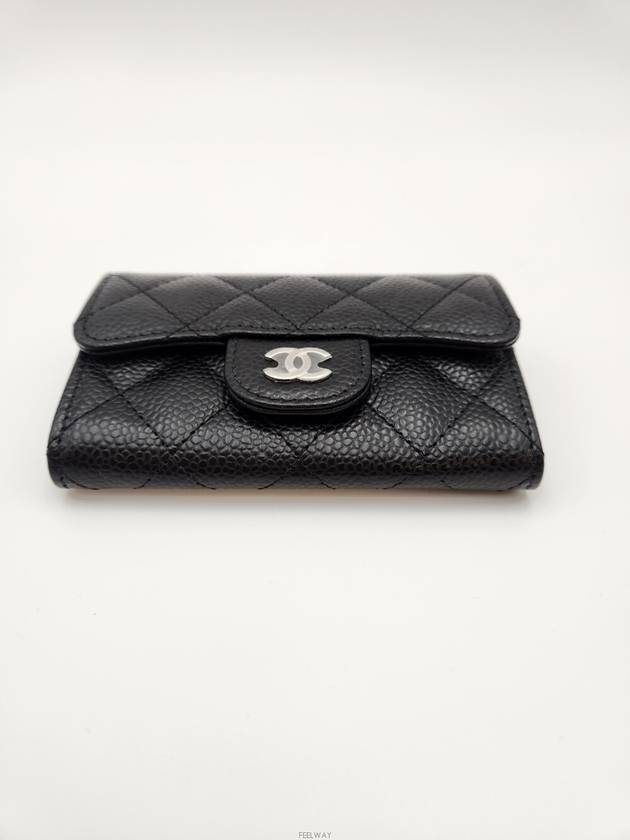 Daol Beomeo Branch Caviar Flap Card Wallet AP0214 Unused - CHANEL - BALAAN 5