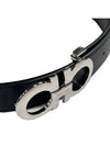 Gancini Reversible Adjustable Leather Belt Black Brown - SALVATORE FERRAGAMO - BALAAN 5