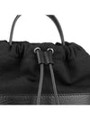 5AC Number Logo Texture Leather Bucket Bag Black - MAISON MARGIELA - BALAAN 9