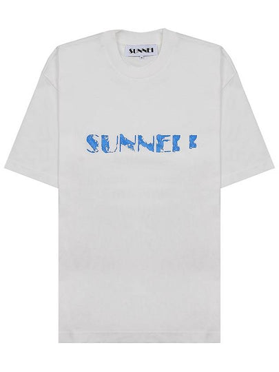 Big Logo Print Short Sleeve T-Shirt White - SUNNEI - BALAAN 2