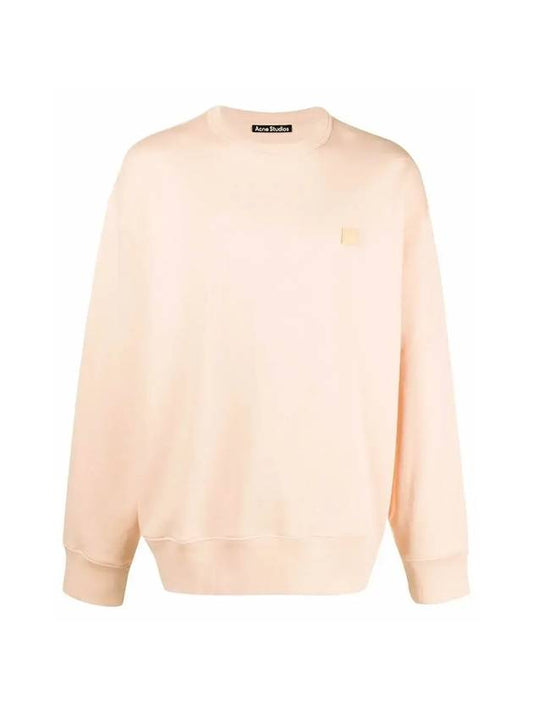 Face Patch Sweatshirt Powder Pink - ACNE STUDIOS - BALAAN 1