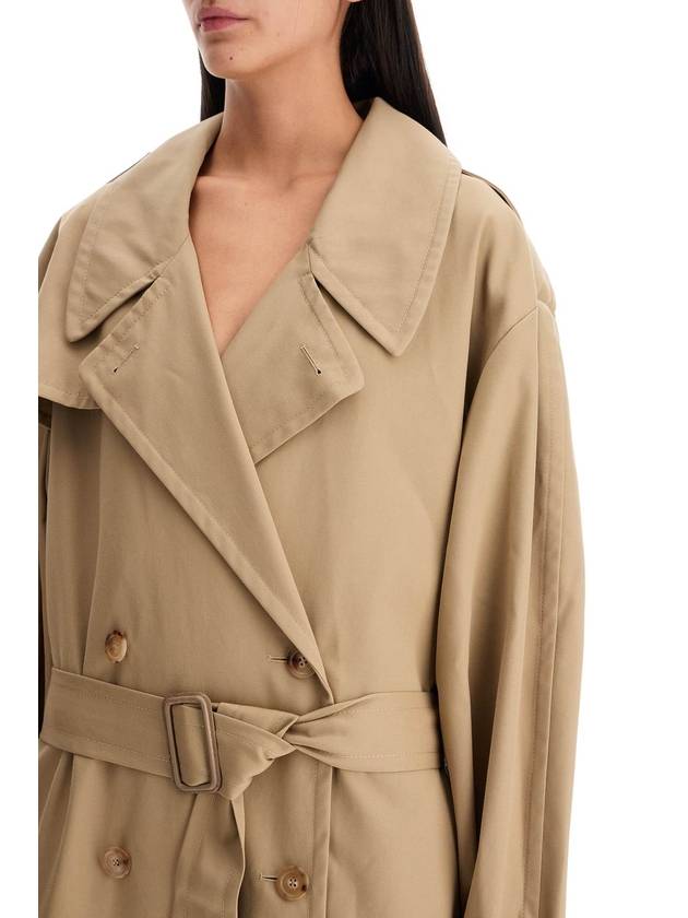 double-breasted trench coat with - MOSCHINO - BALAAN 4