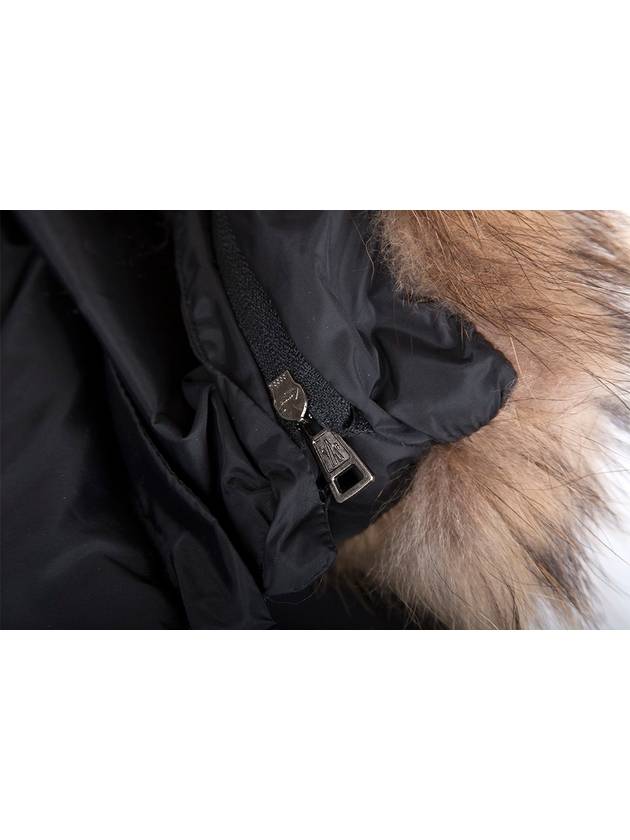 Cluny Long Down Jacket Black - MONCLER - BALAAN 7