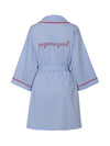 GINGHAM GOLF ROBE W POUCH Blue - PLAYBOO - BALAAN 2