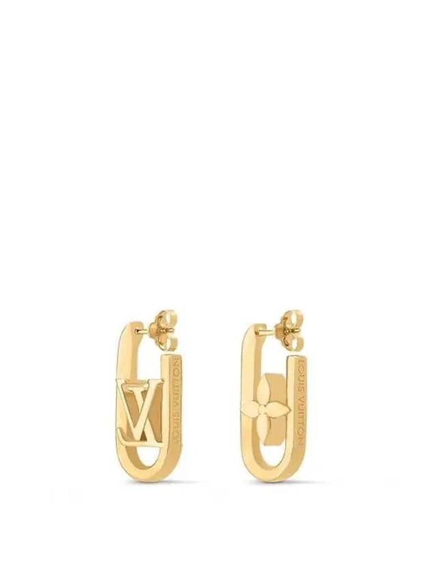 My LV Chain Earrings Gold - LOUIS VUITTON - BALAAN 3