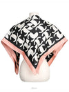 Scarf CC Logo Pink White Muffler Silk - CHANEL - BALAAN 6