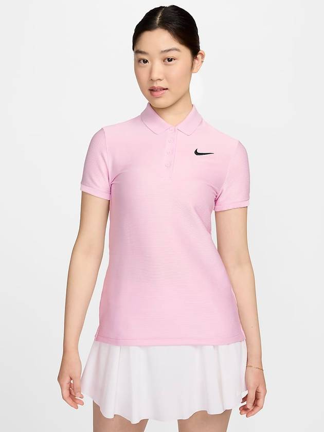 New Golf Victory Dry Fit Short Sleeve Golf Polo Pink T-shirt FD6711 663 - NIKE - BALAAN 1