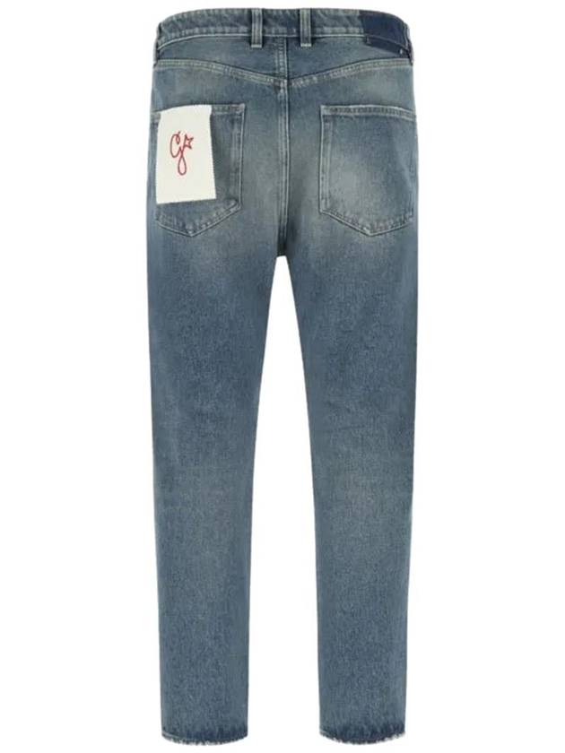 Men's Cotton Straight Jeans Blue - GOLDEN GOOSE - BALAAN 3