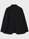 Summer Single Tailored Jacket Black - NOIRER FOR WOMEN - BALAAN 4