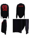 Red logo overknit dark navy BW903D4Z2E - GIVENCHY - BALAAN 8