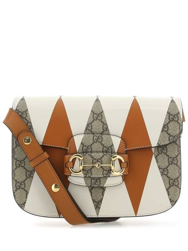 Horsebit 1955 Small Canvas and Leather Cross Bag - GUCCI - BALAAN 2