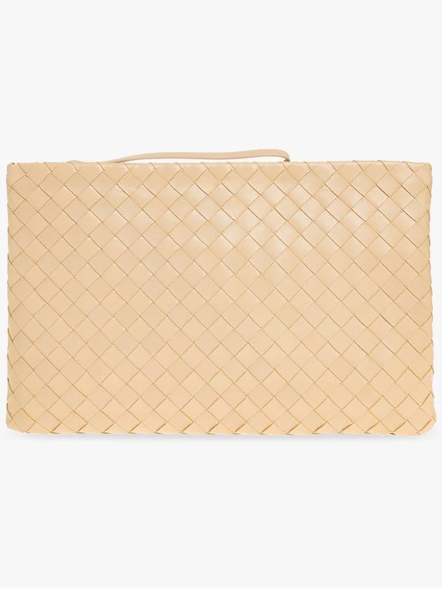 Bottega Veneta ‘Pouch Large’ Handbag, Women's, Beige - BOTTEGA VENETA - BALAAN 1