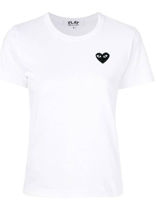 Black Heart Waffen TShirt White P1T063 - COMME DES GARCONS - BALAAN 1