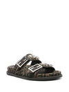 Feel Logo Slippers Black - FENDI - BALAAN 5