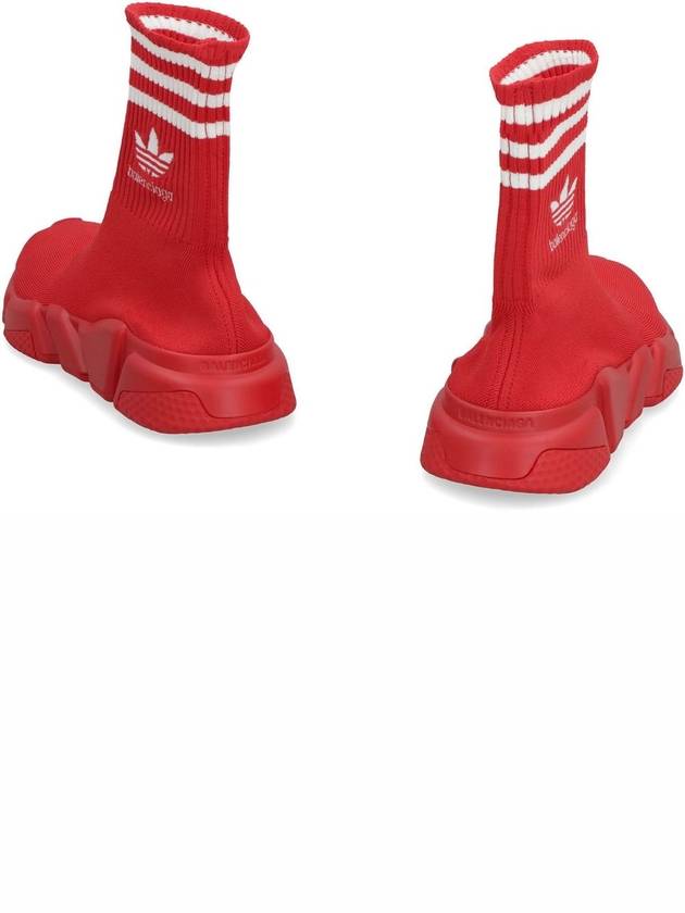 Adidas embroid logo socks high top sneakers red - BALENCIAGA - BALAAN 5