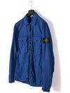 Waffen Patch Two Pocket Cotton Over Zip-Up Jacket Periwinkle - STONE ISLAND - BALAAN 3