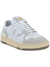 Clay Lace-Up Low Top Sneakers White - LANVIN - BALAAN 3