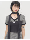 Knit Tube Top Muffler Melange Charcoal - ZIZEMUSEUM - BALAAN 2