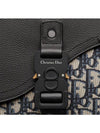 Oblique Saddle A4 Pouch Bag Black - DIOR - BALAAN 5