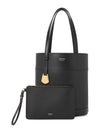 North South Charming Small Tote Bag Black - SALVATORE FERRAGAMO - BALAAN 3