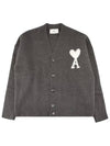 cardigan UKC025 KN0032 061 DARK GRAY - AMI - BALAAN 3