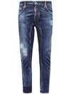 Tidy Biker Jeans Navy Blue - DSQUARED2 - BALAAN 2