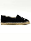 Canae Embroidered Logo Canvas Espadrilles Black - ISABEL MARANT - BALAAN 6