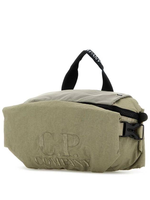 Plain Paper Touch Logo Waist Belt Bag Beige - CP COMPANY - BALAAN 3